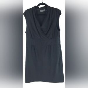 Athleta Womens Dahlia Paisley Dress V-Neck Stretch Sleeveless Size 16 & 14